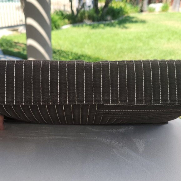 Bally Canvas Leather Quilted Semi-Shoulder Bag - 11.5 x 7" x 2.5" - Picture 5 of 8